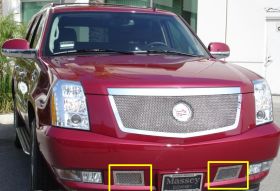 Escalade Bumper Grille 07-14 Cadillac Escalade EXT/ESV Stainless Polished 2 Piece Upper Class Series T-REX Grilles - 55195