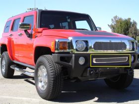H3/H3T Bumper Grille 06-09 Hummer H3/H3T Stainless Polished Upper Class Series T-REX Grilles - 55293