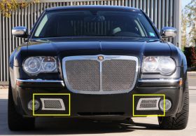 Chrysler 300C Bumper Grille 05-10 Chrysler 300C Mild Steel Polished Upper Class Series T-REX Grilles - 55471
