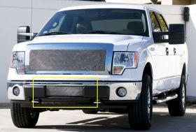 F-150 Bumper Grille 09-13 Ford F-150 Stainless Polished Upper Class Series T-REX Grilles - 55569