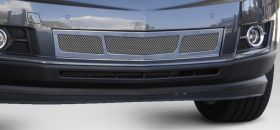 SRX Bumper Grille Overlay 10-16 Cadillac SRX 3 Window Design Stainless Chrome Upper Class Series T-REX Grilles - 57187