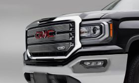 Sierra 1500 Grille 16-18 GMC Sierra 1500 Not For SLT/Denali/All Terrain Aluminum Polished Laser Billet Series T-REX Grilles - 6212130