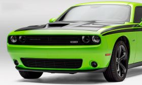 Challenger Grille 15-17 Dodge Challenger Does Not Work On Vehicles W/Radar Aluminum Powdercoat Black Laser Billet Series T-REX Grilles - 6214181
