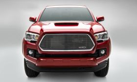 Tacoma Grille 16-17 Toyota Tacoma W/O Logo Recess Aluminum Polished Laser Billet Series T-REX Grilles - 6219420