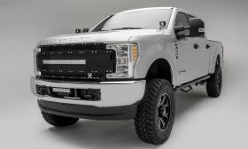 Super Duty Grille 1 30 Inch LED Light Bar 17-18 Ford Super Duty Aluminum Powdercoat Black Torch Series T-REX Grilles - 6315481