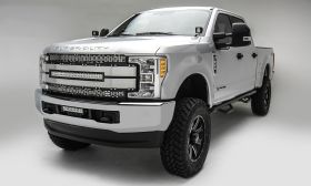 Super Duty Grille 17-18 Ford Super Duty Aluminum Black/Brushed Torch Series T-REX Grilles - 6315485