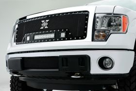 F-150 Grille 13-14 Ford F-150 Mild Steel Powdercoat Black 1 Piece Torch Series T-REX Grilles - 6315721