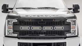 Super Duty Grille W/Wire Harness 17-18 Ford Super Duty W/Forward Camera Mild Steel Powdercoat Black 1 Piece Revolver Series T-REX Grilles - 6515631