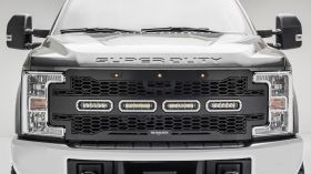 Super Duty Grille W/Wire Harness 17-18 Ford Super Duty W/O Forward Camera Mild Steel Powdercoat Black 1 Piece Revolver Series T-REX Grilles - 6515641