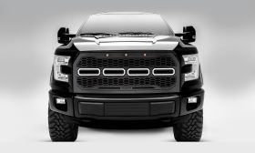 F-150 Grille 15-17 Ford F-150 Mild Steel Powdercoat Black 1 Piece Revolver Series T-REX Grilles - 6515751