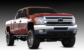Silverado HD Grille 11-14 Chevrolet Silverado HD Mild Steel Powdercoat Black 2 Piece X Metal Series T-REX Grilles - 6711141