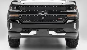 Silverado Grille 16-18 Chevrolet Silverado Z71 Mild Steel Powdercoat Black 2 Piece X Metal Series T-REX Grilles - 6711241