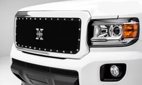 Canyon Grille 15-18 GMC Canyon Mild Steel Powdercoat Black 1 Piece X Metal Series T-REX Grilles - 6713711