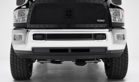 Ram 2500/3500 Grille 13-18 Dodge Ram 2500/3500 W/Black Studs Mild Steel Powdercoat Black 1 Piece X Metal Series T-REX Grilles - 6714521-BR