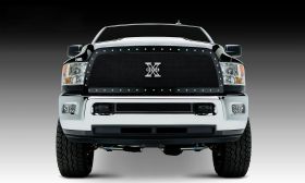 Ram 2500/3500 Grille 13-18 Dodge Ram 2500/3500 Mild Steel Powdercoat Black 1 Piece X Metal Series T-REX Grilles - 6714521