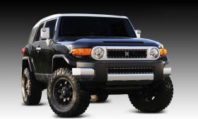 FJ Cruiser Grille 07-14 Toyota FJ Cruiser Mild Steel Powdercoat Black X Metal Series T-REX Grilles - 6719321