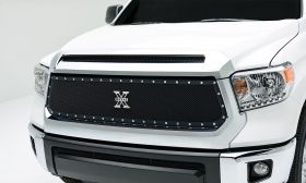 Tundra Grille 14-17 Toyota Tundra Mild Steel Powdercoat Black 1 Piece X Metal Series T-REX Grilles - 6719641