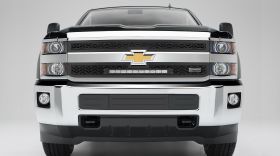Silverado HD Grille 15-18 Chevrolet Silverado HD Mild Steel Powdercoat Black 2 Piece ZROADZ Series T-REX Grilles - Z311221