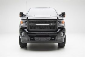 Sierra HD Grille 15-18 GMC Sierra HD Mild Steel Powdercoat Black ZROADZ Series T-REX Grilles - Z312111