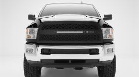 Ram 2500/3500 Lighted Grille 1 20 LED Bar 13-18 Dodge Ram 2500/3500 Mild Steel Powdercoat Black ZROADZ Series T-REX Grilles - Z314521