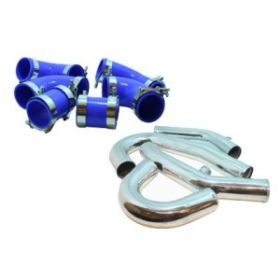 TurboXS Upper and Lower Intercooler Pipe Kit for 2003-2006 Mitsubishi Lancer EVO Turbo - EVO8-FMIC-P