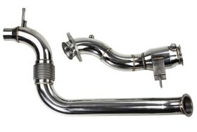 TurboXS Exhaust Downpipe w/High Flow Cat for 2015-2019 Ford Mustang EcoBoost/EcoBoost Premium Turbo - M15-DPC