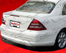 2001-2007 Mercedes C-Class W203 4dr Laser 1 FRP Rear Bumper by ViS - VIS-01MEW2034DLS1-002