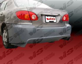 2003-2008 Toyota Corolla 4dr Cyber Style Rear Bumper by ViS - 03TYCOR4DCY-002