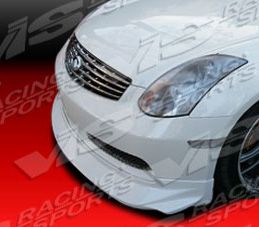 2003-2007 Infiniti G35 2dr Invader Carbon Fiber Front Lip by ViS - VIS-03ING352DINV-011C