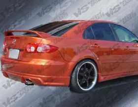 2003-2007 Mazda 6 4dr Sedan Fuzion Style Rear Bumper by ViS - 03MZ64DFUZ-002