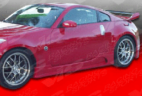 2003-2007 Nissan 350Z 2dr J Speed Side Skirts by ViS - VIS-03NS3502DJSP-004