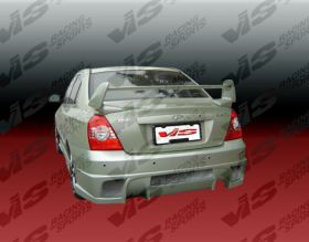 2004-2006 Hyundai Elantra 4dr Cyber Style Rear Bumper by ViS - 04HYELA4DCY-002