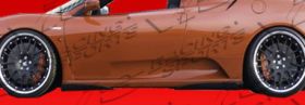 2005-2009 Ferrari F430 2dr FRP Euro Tech 4pc Side Skirt Add Ons ViS - VIS-05FR4302DET-004