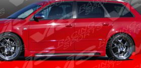 2006-2008 Audi A4 4d FRP R Tech Side Skirts by ViS - VIS-06AUA44DRTH-004