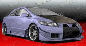 2006-2008 Honda Civic 2dr FRP 8pc GT Widebody Kit by ViS - VIS-06HDCVC2DWBGT-099