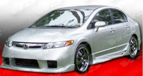 2006-2008 Honda Civic 4dr FRP Alfa Body Kit by ViS - VIS-06HDCVC4DALF-099