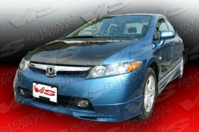2006-2008 Honda Civic 4dr FRP Fuzion Ground Effects Kit by ViS - VIS-06HDCVC4DFUZ-099