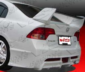 2006-2008 Honda Civic 4dr FRP I-Max Rear Bumper by ViS - VIS-06HDCVC4DIMAX-002