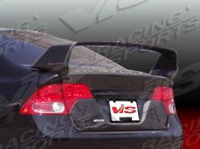 2006-2007 Honda Civic 4dr Techno R Carbon Fiber Trunk Wing by ViS - VIS-06HDCVC4DTNR-003C