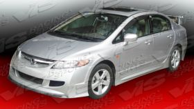 2006-2008 Honda Civic 4dr FRP Techno R 2 Body Kit by ViS - VIS-06HDCVC4DTNR2-099