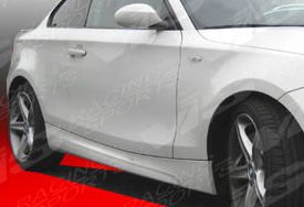 2008-2012 BMW 1 Series E82 2dr FRP R Tech Side Skirts by ViS - VIS-08BME822DRTH-004