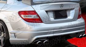 2007-2010 Mercedes C63 W204 4dr Wize FRP Rear Bumper by ViS - VIS-08MEC634DWIZ-002