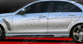 2007-2010 Mercedes C63 W204 4dr Wize FRP Side Skirts by ViS - VIS-08MEC634DWIZ-004