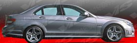 2008-2009 Mercedes Benz C Class W204 Euro Tech Side Skirts by ViS - VIS-08MEW2044DET-004