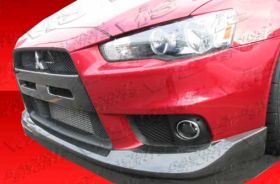 2008-2015 Mitsubishi EVO X 4dr OEM Carbon Fiber Front Lip by ViS - VIS-08MTEV104DOE-011C