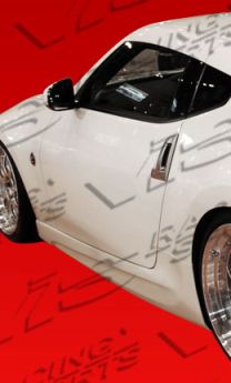 2009-2011 Nissan 370Z 2dr AMS FRP Side Skirts by ViS - VIS-09NS3702DAMS-004
