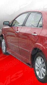 2009-2010 Toyota Corolla 4dr Zyclone FRP Side Skirts by ViS - VIS-09TYCOR4DZYC-004