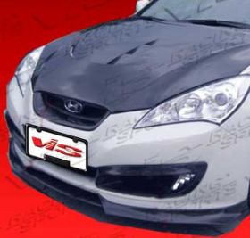 2010 Hyundai Genesis 2dr Pro Line Carbon Fiber Front Aprons ViS - VIS-10HYGEN2DPL-011C