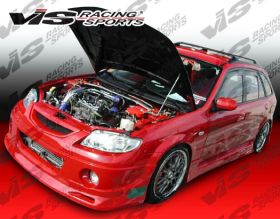 2001-2004 Mazda Protege&#39 4dr Spike Front Bumper by ViS - VIS-01MZ3234DSPK-001