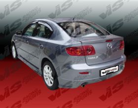 2004-2009 Mazda 3 4dr Sedan K-Speed Style Rear Bumper by ViS - 04MZ34DKSP-002
